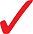 Red check mark